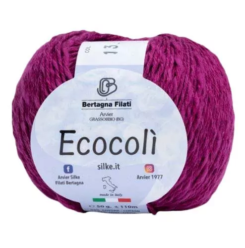 Karosa Ecocoli garen katoen linnen mix met slub effect voor haken en breien van zomermode