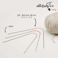 Addi Crazy Trio Novel Long 30 cm - 2.25 mm