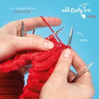 Addi Crazy Trio Novel Long 30 cm - 3.0 mm